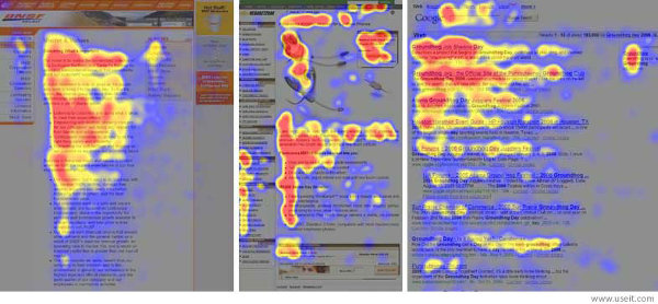 The F pattern in eye tracking