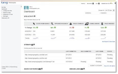 Bing Webmaster Tools